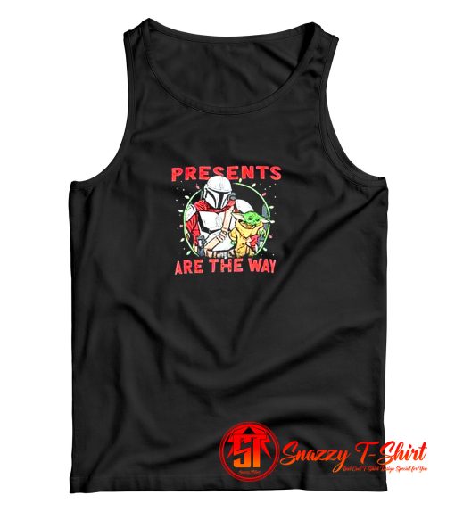 Disney The Mandalorian Christmas Presents Tank Top