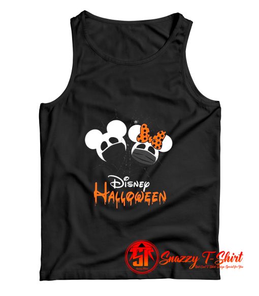 DisneyHalloween Quarantine Mask On Fun Tank Top