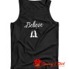 Distressed Believe Tank Top