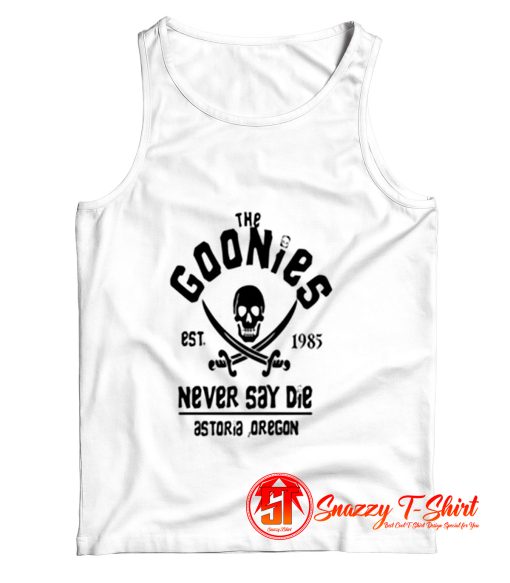 Distressed The Goonies Never Say Die Tank Top