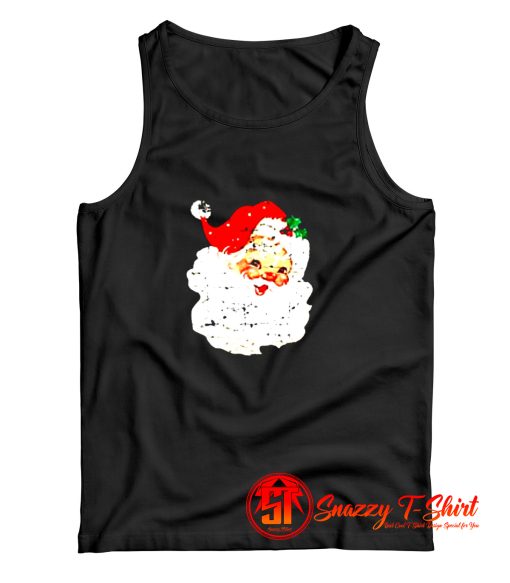 Distressed Vintage Santa Claus Tank Top