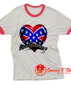 Dixie Sweetheart Ringer Tee