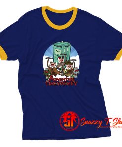 Doctor Who Adventure Time Ringer Tee