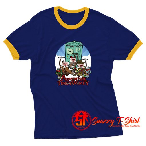 Doctor Who Adventure Time Ringer Tee