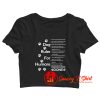 Dog rules for humans Crop Top Shirt