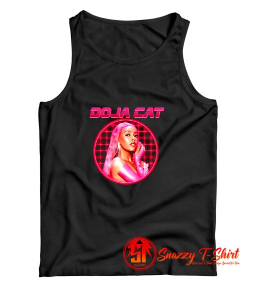 Doja Cat Laser Grid Portrait Tank Top