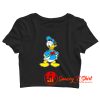 Donald Duck Cartoon Cute Crop Top Shirt