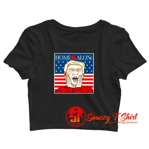 Donald Trump Home ALone Caricature Crop Top Shirt