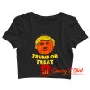 Donald Trump Or Treat Halloween Crop Top Shirt