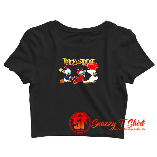 Donald duck Trick or Treat Crop Top Shirt