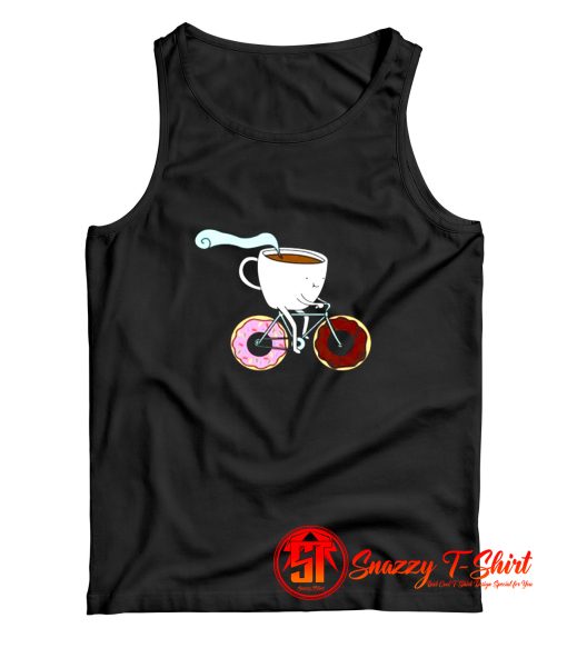 Donuts Coffee Bicycle Tank Top