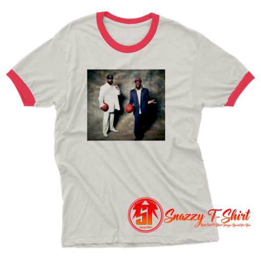 Drake Rap and Lil Durk Laught Now Cryie Ball Ringer Tee