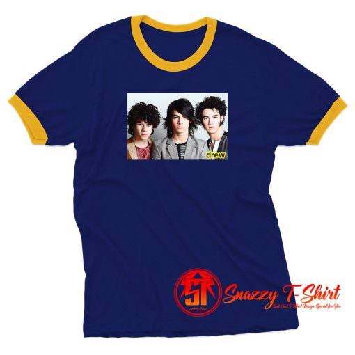 Drew Jonas Brother 90s Style Ringer Tee