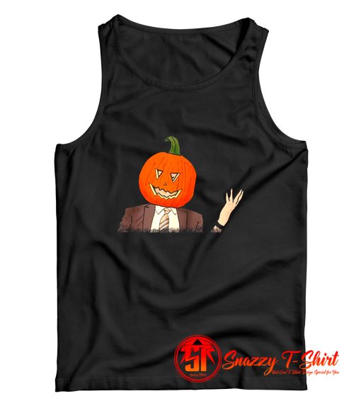 Dwight Pumpkin Raglan Baseball Tank Top