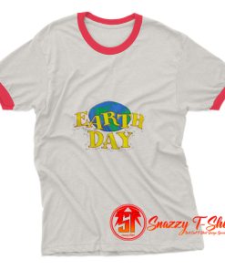 Earth Day Graphic Ringer Tee