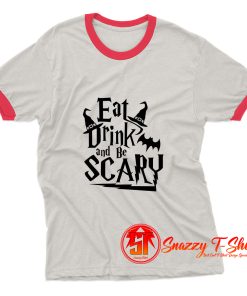 Eat Drink And Be Scary Harry Potter Ringer Tee