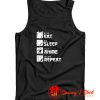 Eat Sleep Anime Repeat Funny Japanese Manga Tank Top