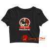 Eddie Van Halen For President Crop Top Shirt