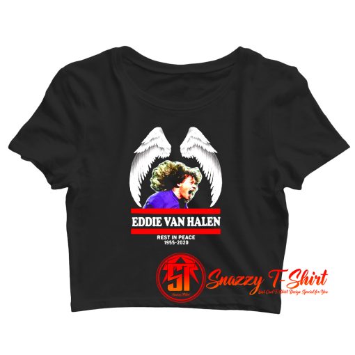 Eddie Van Halen Rest In Peace 1955 2020 Crop Top Shirt