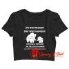 Elephant Free Mom Hugs Crop Top Shirt