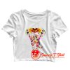 Elephant Graphic Crop Top Shirt