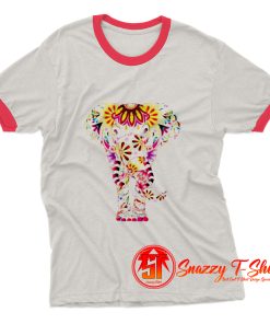 Elephant Graphic Ringer Tee