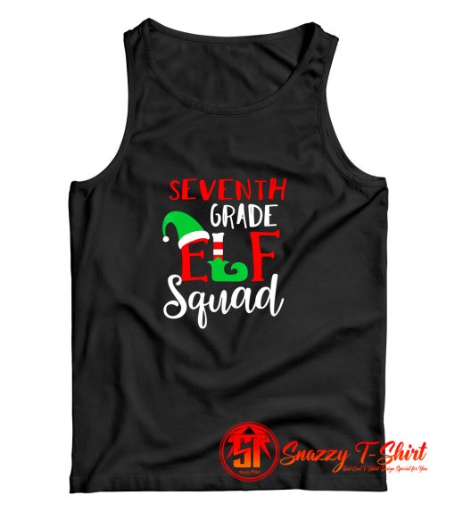 Elf Squad Seventh Grade Christmas Tank Top