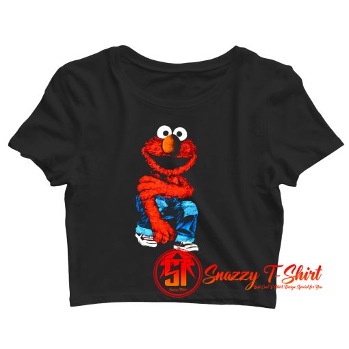 Elmo Sesame Street Cartoon Retro Jim Henson Crop Top Shirt