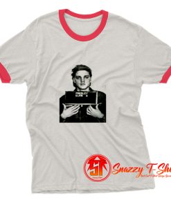 Elvis Presley Mugshot King Rock and Roll Ringer Tee