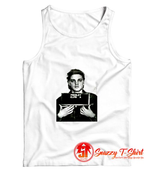 Elvis Presley Mugshot King Rock and Roll Tank Top