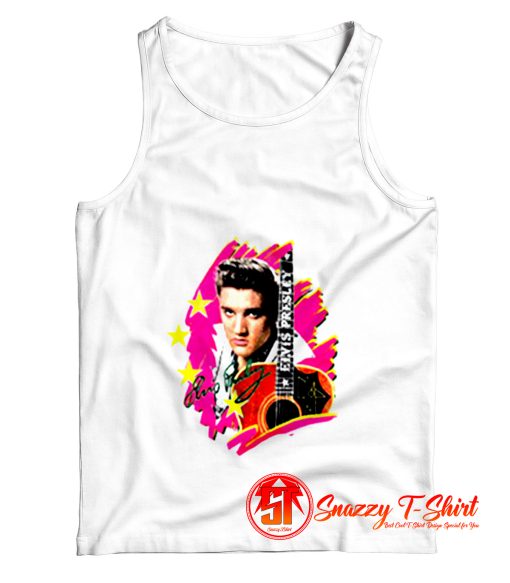 Elvis Presley The King Vintage With Guitar Tank Top