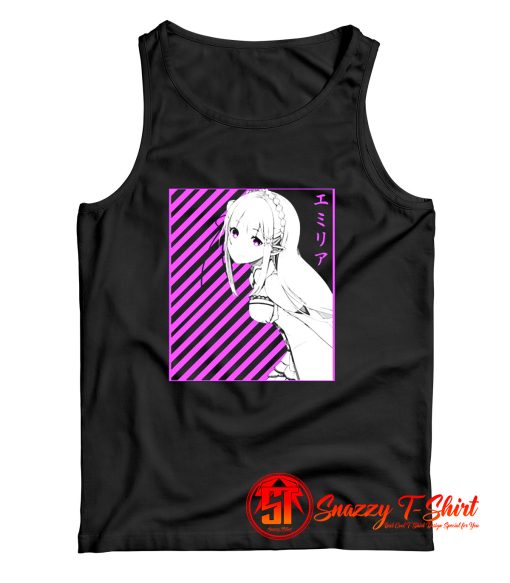 Emilia Re Zero Anime Tank Top