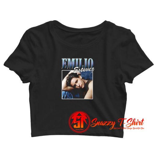 Emilio Estevez Brat Pack Rapper Crop Top Shirt