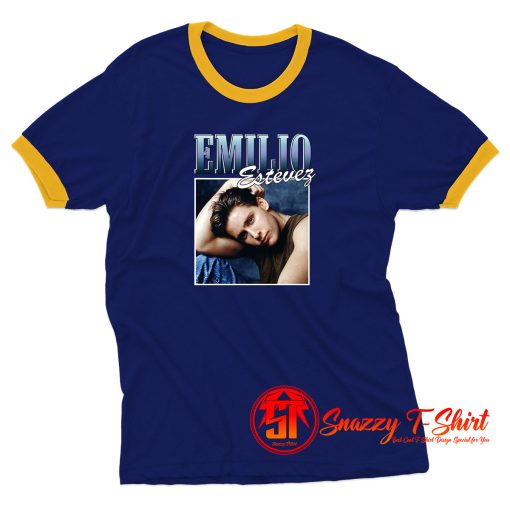 Emilio Estevez Brat Pack Rapper Ringer Tee