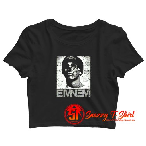 Eminem Horror Skull Face Rap God Crop Top Shirt