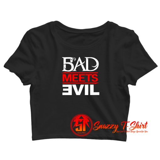 Eminem Rapper Bad Meets Evil Album Crop Top Shirt