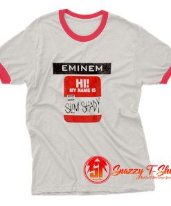 Eminem Slim Shady Sticker Ringer Tee