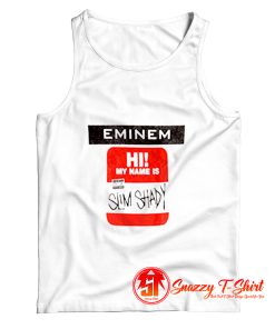 Eminem Slim Shady Sticker Tank Top