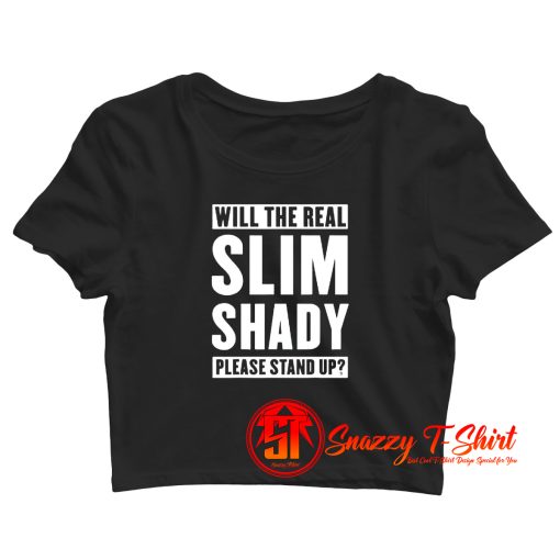 Eminem The Slim Shady Please Stand Up Crop Top Shirt