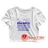 Engineer Noun Crop Top Shirt