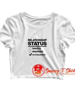 Entanglement Relationship Status Crop Top Shirt