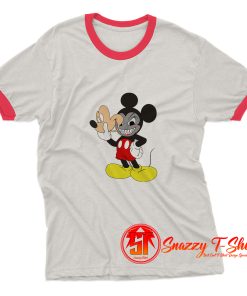 Evil Mickey Mouse Disney Swag Ringer Tee