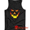 Evil Pumpkin Monster Face Halloween Tank Top