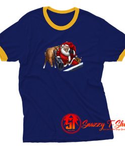 Evil RPG Santa Claus Ringer Tee