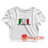 FBI Full Blooded Italian Crop Top Shirt