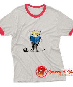 FUNNY MINIONS PRISON JAIL Ringer Tee