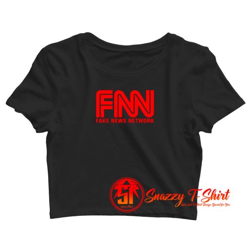 Fake News Network Crop Top Shirt