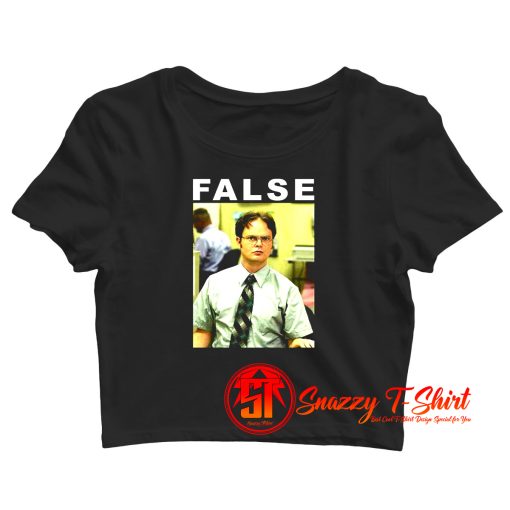 False Dwight Schrute The Office Crop Top Shirt