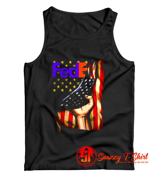 FedEx Logo American Flag Tank Top