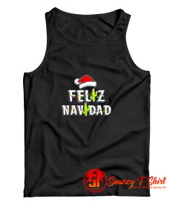 Feliz Navidad Vintage Christmas Cactus Tank Top